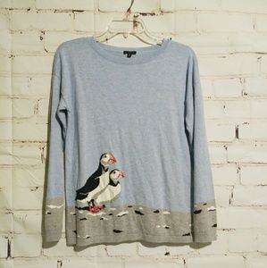 Talbots Marissa Prominade Puffins Sweater